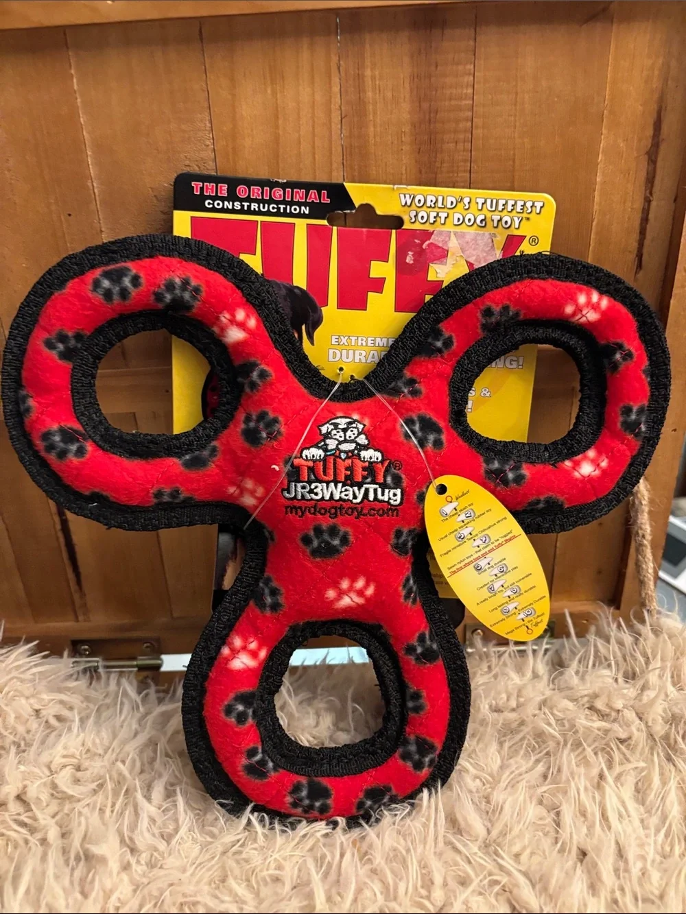 NWT Tuffy 3 way tug dog toy